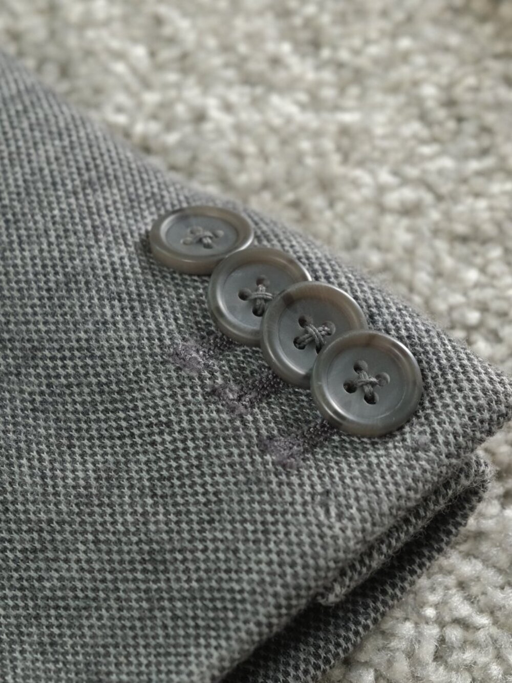Banana Republic Slim Fit Gray Cotton Blazer - Picture 13 of 16